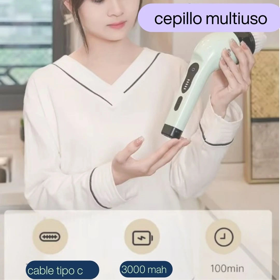 Combo Limpieza total para tu hogar (Cepillo 9 en 1 y Rieles movibles para tus electrodomésticos )
