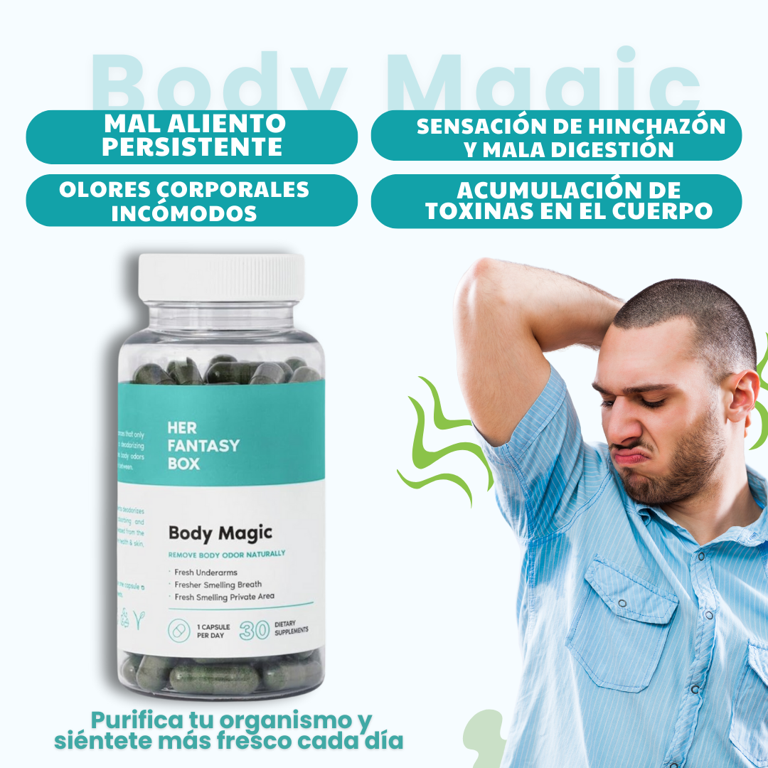 BODY MAGIC Chlorophyll Capsules – Frescura completa y sin mal olor