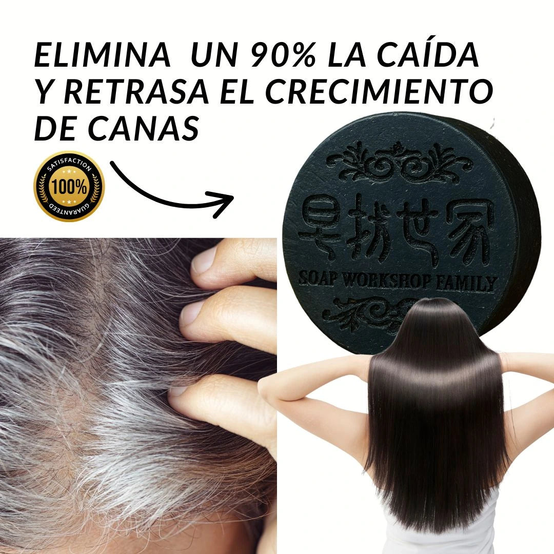2X1 SHAMPOO EN BARRA ESTIMULANTE DE CRECIMIENTO Y ANTICAIDA BLACKCABEL (4 Lavadas y ve resultados)