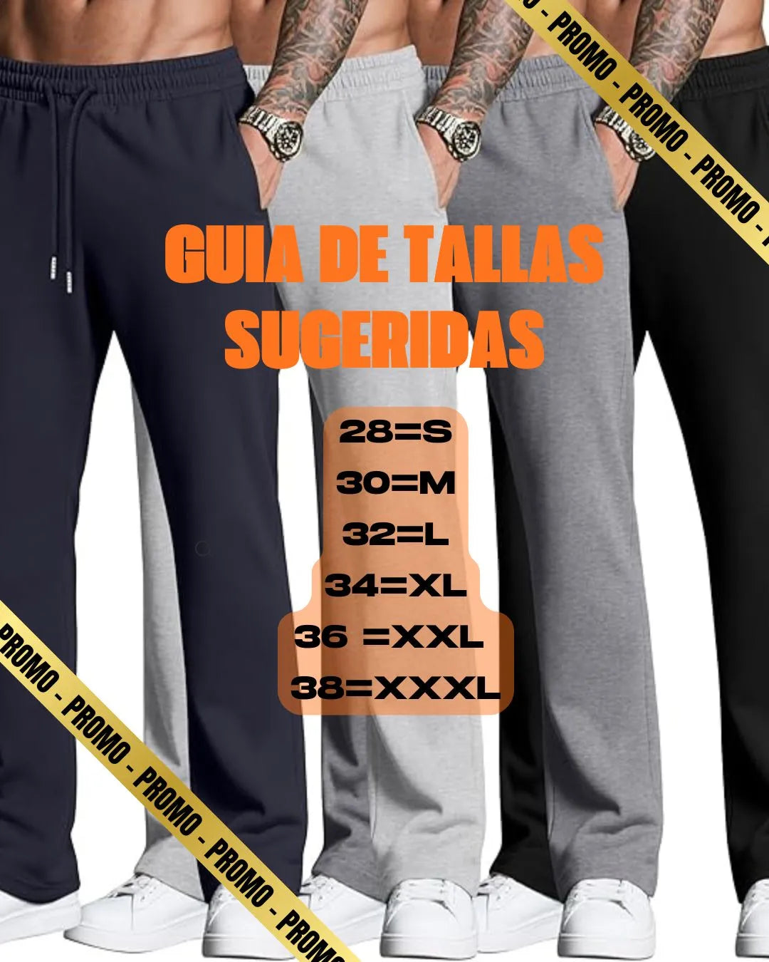 JOGGER BOTA RECTA PARA CABALLEROS - PAGA 2 LLEVA 3 - PAGA 3 LLEVA 4 -