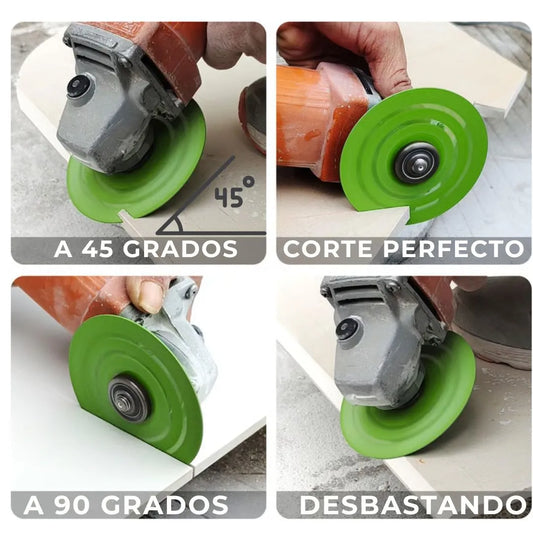 LLEVA 3 DISCOS  DIAMANTADO 4 1/2 ( VIDRIO - CERAMICA - PORCELANATO - METAL)