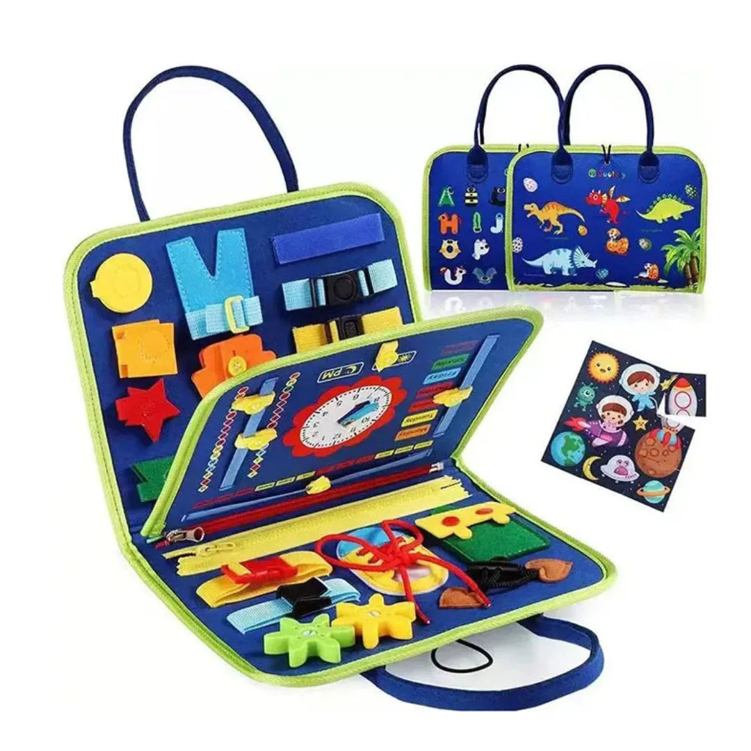 MiniGenios 25 en 1 - Libro Montessori Sensorial 4 Paginas