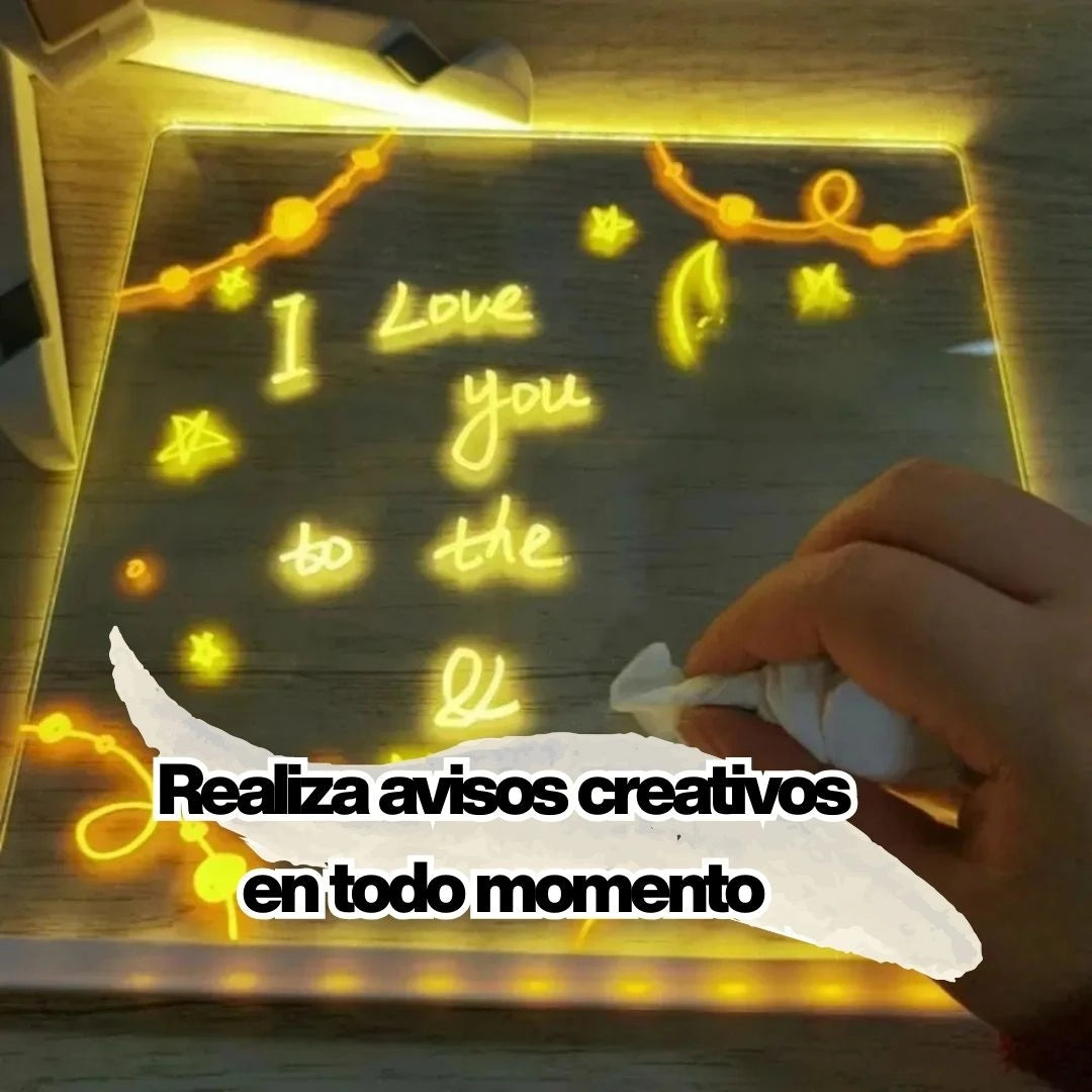 Pantalla Led con 7 boligrafos (Multiusos )