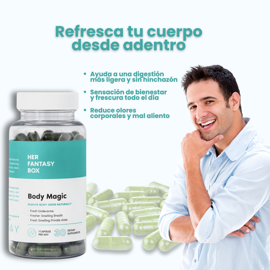 BODY MAGIC Chlorophyll Capsules – Frescura completa y sin mal olor