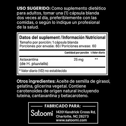 ASTAXANTINA X 250 X 60 SOFTGELS