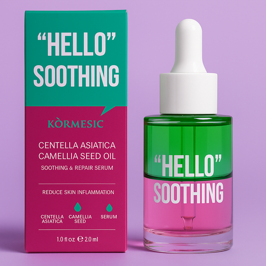 SERUM Hello-Soothing (Con centella asiatica y aceite de semilla de camelia)