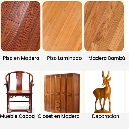 LustraNova Balsamo Reparador para cuero y madera