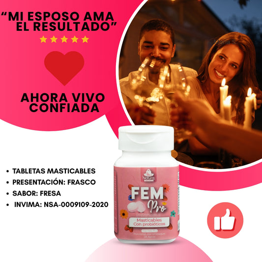 FEM PRO Probiotics Masticables