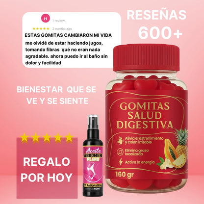 (GommyCleanse +REGALO Aceite SiluetOil) Limpia tu estomago, Colon y Reafirma tu abdomen