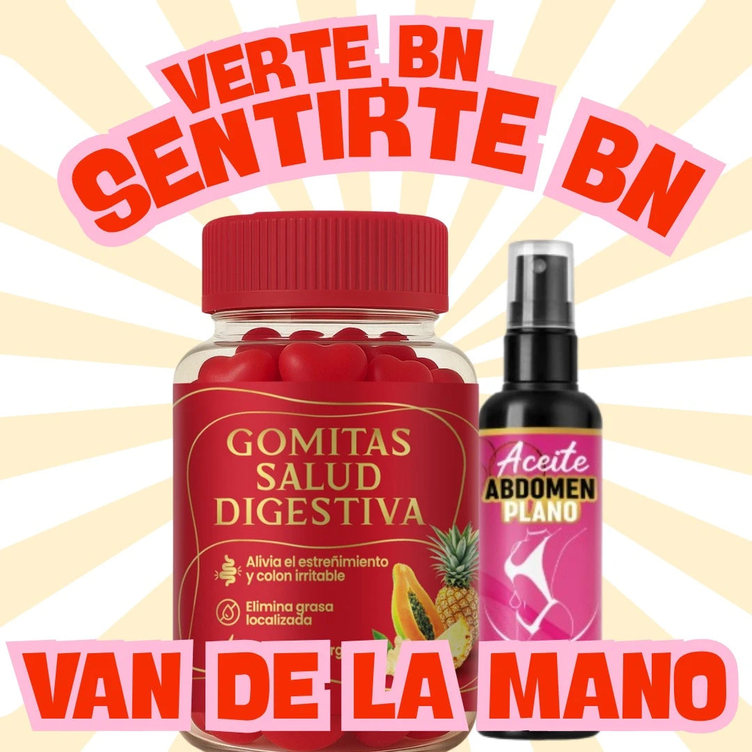 (GommyCleanse +REGALO Aceite SiluetOil) Limpia tu estomago, Colon y Reafirma tu abdomen