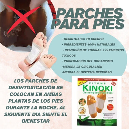 COMBO de 3 productos ( Paches x 10und - Tapete masajeador - Crema Hidratante para pies)