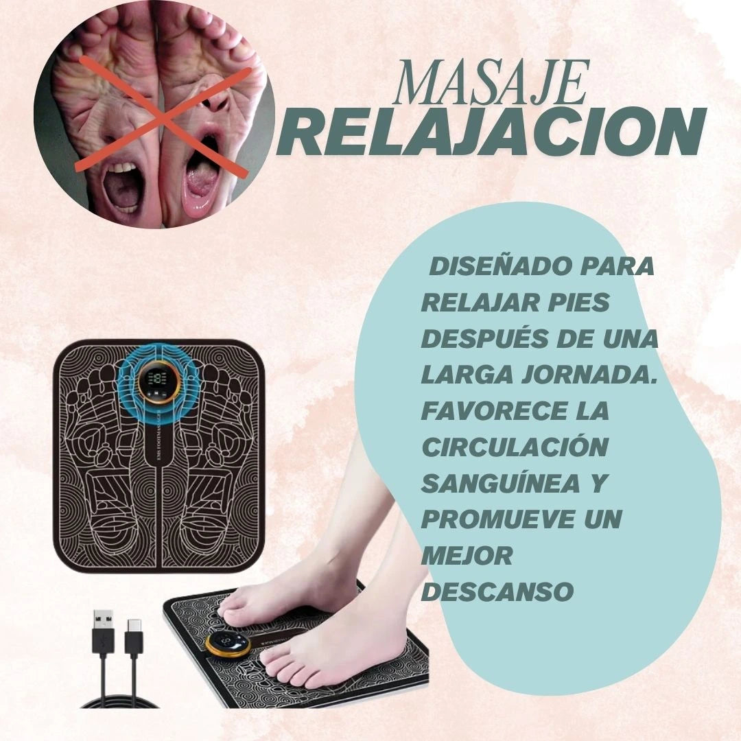 COMBO de 3 productos ( Paches x 10und - Tapete masajeador - Crema Hidratante para pies)