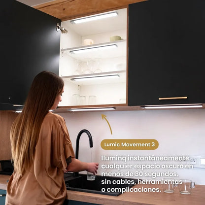 LumiSmart  Luz LED Recargable con Sensor de movimiento ( PACK X 4 LUCES)