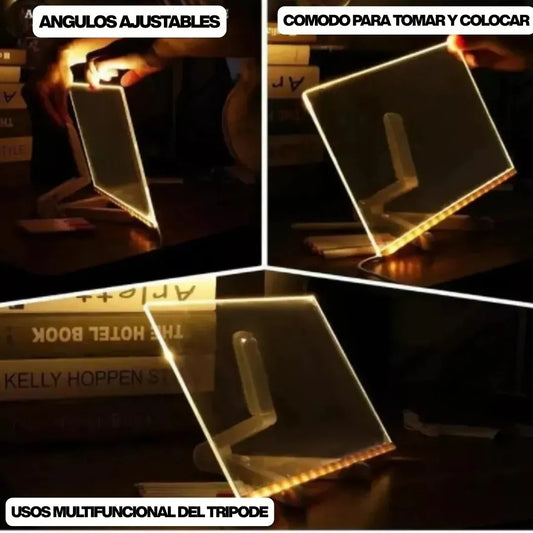 Pantalla Led con 7 boligrafos (Multiusos )